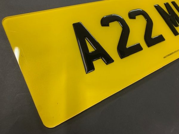 Shaped Rear Numberplates