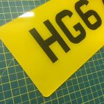 Shaped Rear Plate Ref 10 Range Rovers