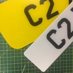 Shaped Rear Plate Ref 6 Volvo Estate