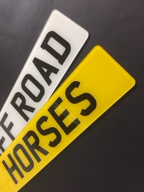 Offroad show numberplates from Onestop Numberplates
