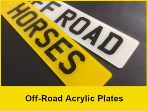 Off-Road Acrylic Plates