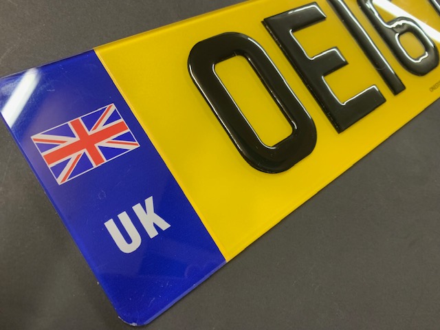3D Gel Numberplate