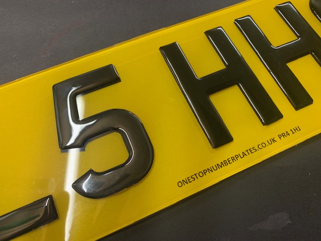 3D Gel Numberplate