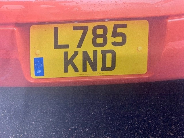 US or Japanese Import - Numberplate