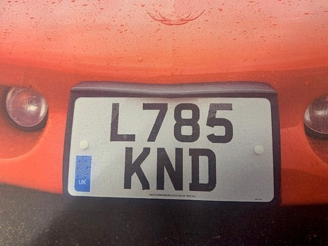 US or Japanese Import - Numberplate