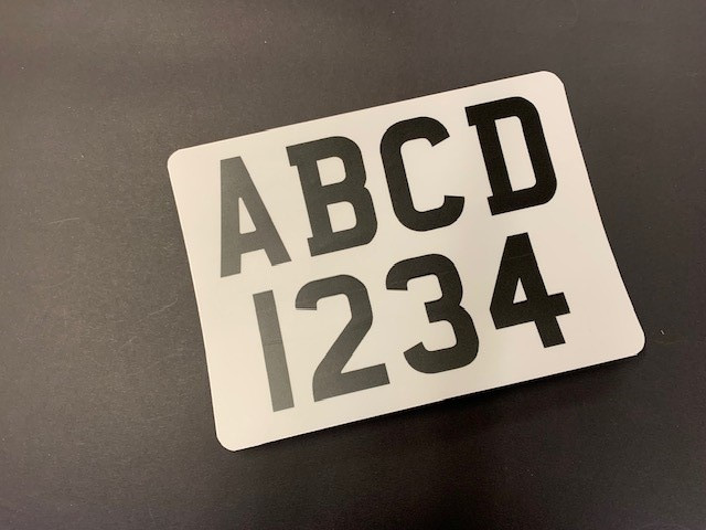 DVLA 8 digit EU travel trailer plate for trailers, horseboxes or caravans.